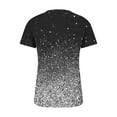 thumbnail image 5 of QATAINLAV Womens Henley Shirts Fashion Glitter Sequin Print Short Sleeve Tee Tops Buttons Down V Neck Blouse Casual Tunic Tshirt White L Todays Daily Sales, 5 of 6