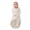 Oatmeal Marle, variant on ergoPouch Cocoon Swaddle to Sleep Sack, Organic Cotton, 6-12 Months (18-22lbs), 0.2 TOG, Warm Temps, Oatmeal Marle