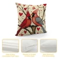 thumbnail image 4 of Nawypu  Valentine's Day Cardinal Birds Decorative Throw Pillow Covers, Branches Outdoor Pillowcase, Forever Anniversary Wedding Cushion Case Home Decor, 4 of 5