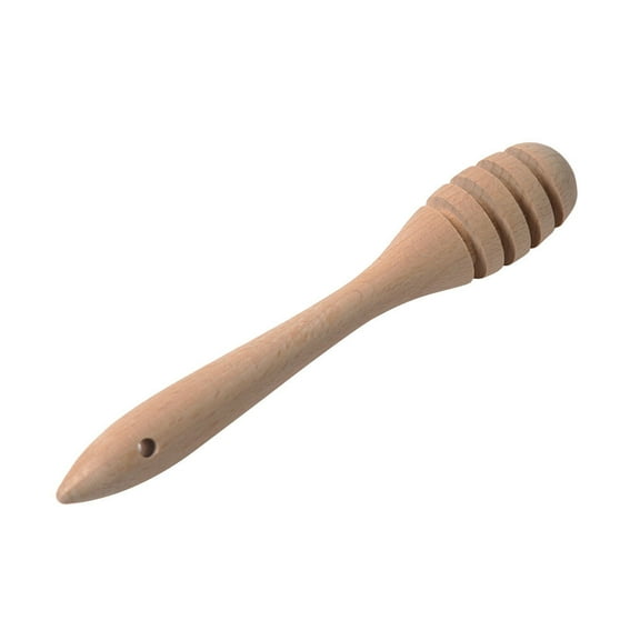 Masteelf 1Set Honey Dippers Wooden Honey Spoon for Honey Collection and Serving
