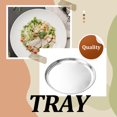 thumbnail image 2 of Maoww Stainless Steel Serving Plate Anti-corrosive Brushed Bottom Glossy Round Baking Cooking Fish Restaurant Tray Tableware 29.8cm, 2 of 8