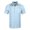 Light Blue, variant on Short Sleeves Embroidered Lightweight Button Up Shirts (Men's L)