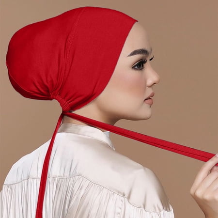 Kelon Solid Color Turban Cap Soft Stretch Hair Cover Casual Daily Wrap Headwear for Women One Size Heardband