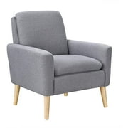 Dazone Modern Accent Fabric Chair Single Sofa Comfy Upholstered Arm Chair Sofa,Living Room Furniture,Gray