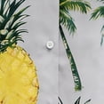 thumbnail image 6 of UVEASISHA Mens Short Sleeve Hawaiian Shirts Casual Pineapple Palm Tree Printed Button Down Shirt Summer Tropical Beach Vacation Clothes Birthday Gifts for Dad Gray XXL, 6 of 8
