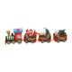 thumbnail image 1 of Adorno de tren navideño, artesanía, decoración de mesa, tren de madera, juguete para tienda C, 1 of 9