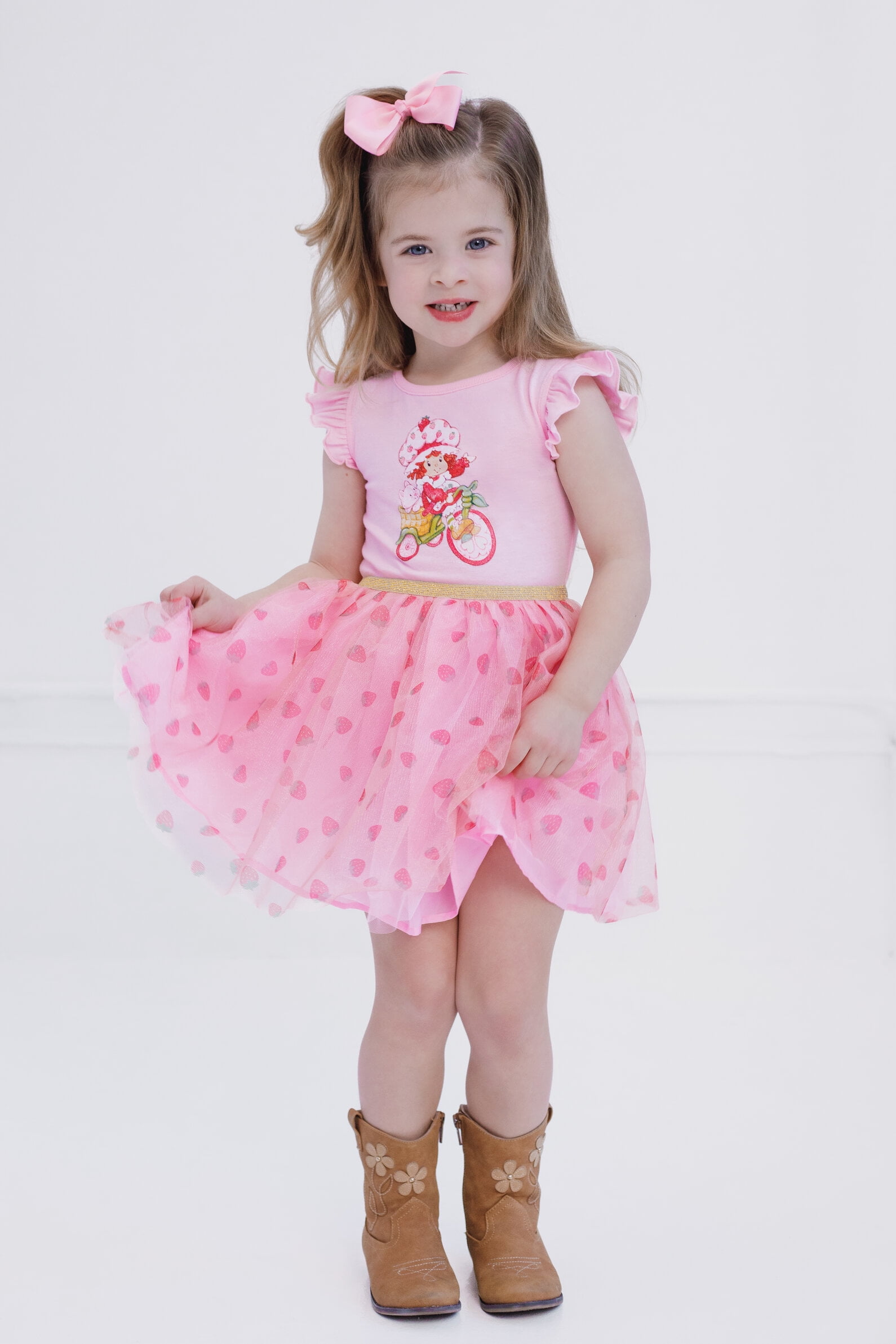Strawberry Shortcake Tulle Dress Toddler to Big Kid