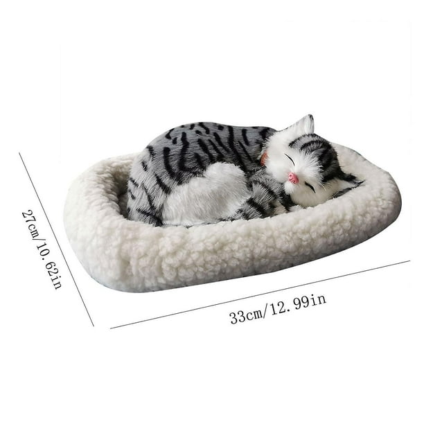 Breathing hot sale stuffed cat