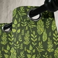 thumbnail image 3 of Ambesonne Sage Grommet Curtain, Patterned Green Leaves, 50" x 120", Apple Green Dark Green, 3 of 6