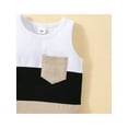 thumbnail image 5 of Bagilaanoe Bagilaanoe Toddler Baby Boys 2PCS Summer Outfit Sets Sleeveless Crew Tank Tees + Shorts, 5 of 9