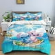 thumbnail image 5 of Juego de cama de tres piezas con estampado de dibujos animados de Disney Stitch, con funda de almohada, para niños o adultos, tamaño King, Queen, Full y Twin, 5 of 5