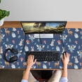 thumbnail image 4 of Long Mouse Pads for Desk,Dark Blue Princess Fairy Forest Pattern Desk Mats on Top Of Desks, Desk Mouse Pad Extra Large with 3mm Non-Slip Base and Stitched Edge for Gaming,Office,Work,Home 47.3"x23.6", 4 of 6