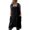 black, variant on Pinafore Apron Cross Back Apron with Pockets Cotton Linen Apron Dress Plus Size-Army green