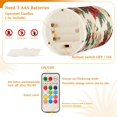 thumbnail image 5 of Yayeee Flameless Candles with Remote Flickering Battery Operated Multi Color Changing, Christmas Poinsettia, 5 of 7