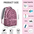 thumbnail image 2 of Leopard Print Students Backpack Cheetah Pattern Animal Design Modern Cute School Bag for Students and Students, 2 of 6