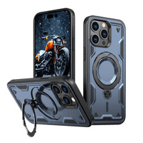 Entronix Magnetic Heavy Duty Case Designed for iPhone 16 Pro Kickstand Shockproof Armor, Blue