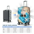 thumbnail image 6 of Daiia Vintage Map Travel Essentials Luggage Cover, Thickened Washable Travel Luggage Covers, Elastic Unique Baggage Covers for 18-20 inch Luggage-Large, 6 of 9