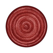 Feeling Fun 5'4" Round Area Rug In Color Red-Color:Red,Material:Nylon