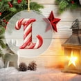 thumbnail image 6 of Christmas 26 Letters Candy Cane Hanging Ornaments, Acrylic Christmas Tree Candy Cane Alphabet Decoration Pendant, Christmas Candy Cane Ornament Xmas Tree Hanging Decor, 3.9 Inch, 6 of 6