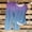 Navy, variant on FAHXNVB Two Piece Sets for Women Gradient Color Short Sleeve Tie Knot Shirts and Wide Leg Pants Set Casual Summer Sets