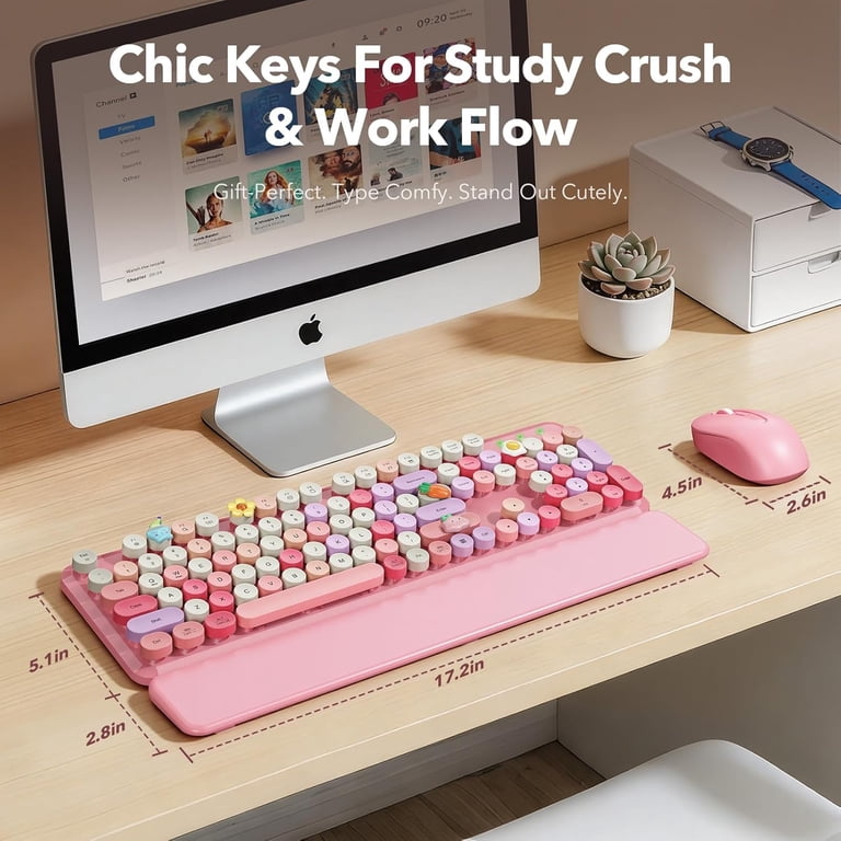 Wireless Keyboard and Mouse with Detachable Wrist Rest photo 3