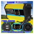 thumbnail image 2 of 6000W Car Inverter Modified Sine Wave Voltage Transformer Power Converter LCD Display Dual USB Port ,Easy to Use, 2 of 6