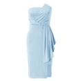 thumbnail image 4 of Elegant Summer Off Shoulder High Waist Tennis Bodycon Dress for Women Casual Style Feminine Fit Blue L, 4 of 5