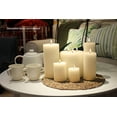 thumbnail image 6 of Mainstays Unscented Pillar Candle, 6x6 inches, Ivory (3-Wick), 6 of 6