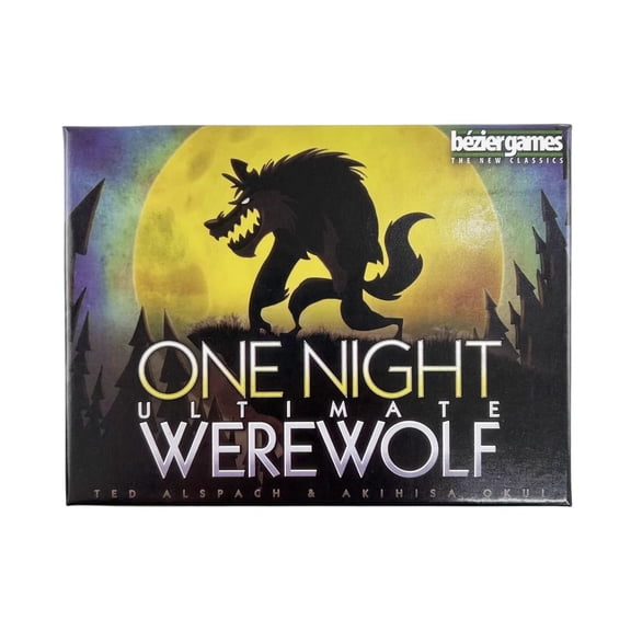 Bezier Games | One Night Ultimate Werewolf | Board Game | Ages 14 | 3-10 Players | 10 Minutes Playing Time