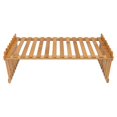 thumbnail image 1 of 1pc Bamboo Craft Balcony Flowerpot Rack Desktop Plant Pot Stand Storage Shelf, 1 of 3