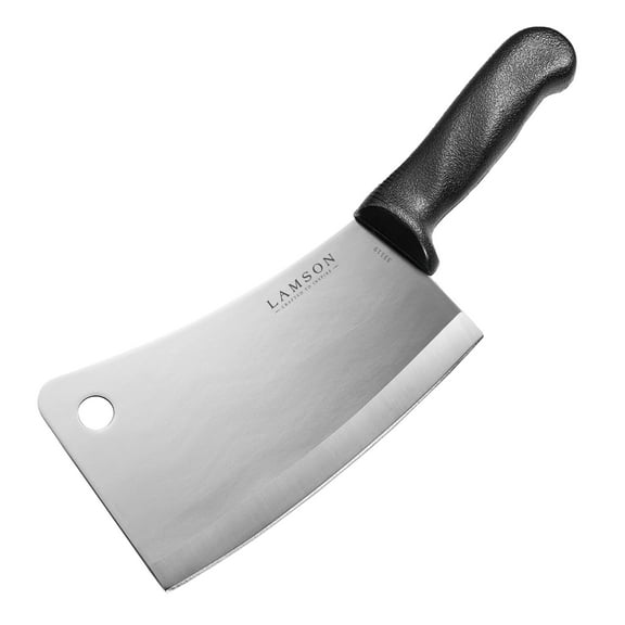7.25″ Meat Cleaver with Black or White Poly Handle