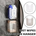 thumbnail image 3 of 1/2 Pcs Kitchen Wipes Storage Box, Self-Adhesive Wipes Holder, Refillable Wipes Container, Flushable Tissue Holder, Wipes Dispenser for Bathroom Kitchen Bedroom, 6.1 * 4.5 * 3.3 in, 3 of 9