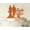 Glitter Orange, variant on """Finally Got Engaged"" Wedding Cake Topper Brown Cake Topper Color Option Available 6""-7"" Inches Wide"