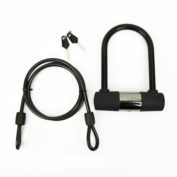 OnGuard Bike ULock and 4Foot Cable (Strong Bike Lock, 2 Keys Included