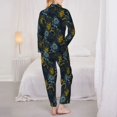 thumbnail image 6 of Wukai Sunflowers Print Women's Pajama Set - Soft Long Sleeve Sleepwear for Comfort and Style-X-Large, 6 of 9