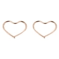 thumbnail image 3 of Pendientes hipoalergénicos de aro con forma de corazón de amor, pendientes para piercing de oreja, regalo Oro Hugo Pendientes de aro con forma de corazón, 3 of 10