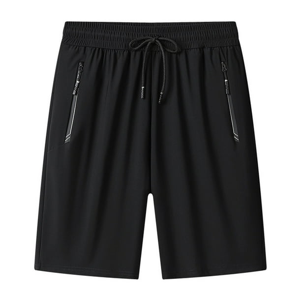 WILLBEST Pantalones Cortos Deportivos para Hombre, Pantalones Cortos de Entrenamiento para Gimnasio, Ligeros, para Correr, Senderismo, con Bolsillos con Cremallera