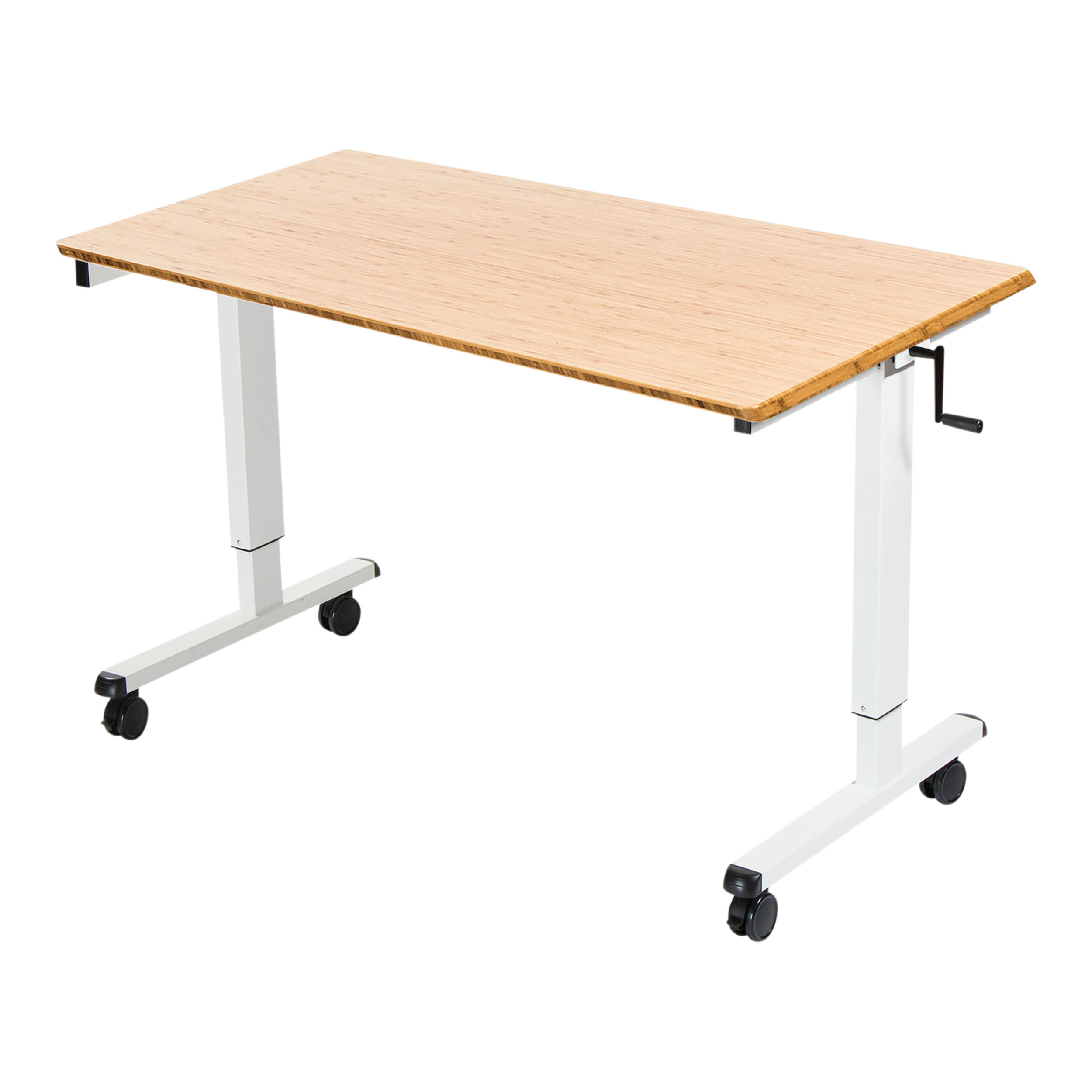 Stand Up Desk Store Crank Adjustable Height Rolling Standing Desk