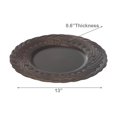 thumbnail image 3 of Charger Plate Infinity Braid Chocolate 13" - Set of 6, 3 of 4