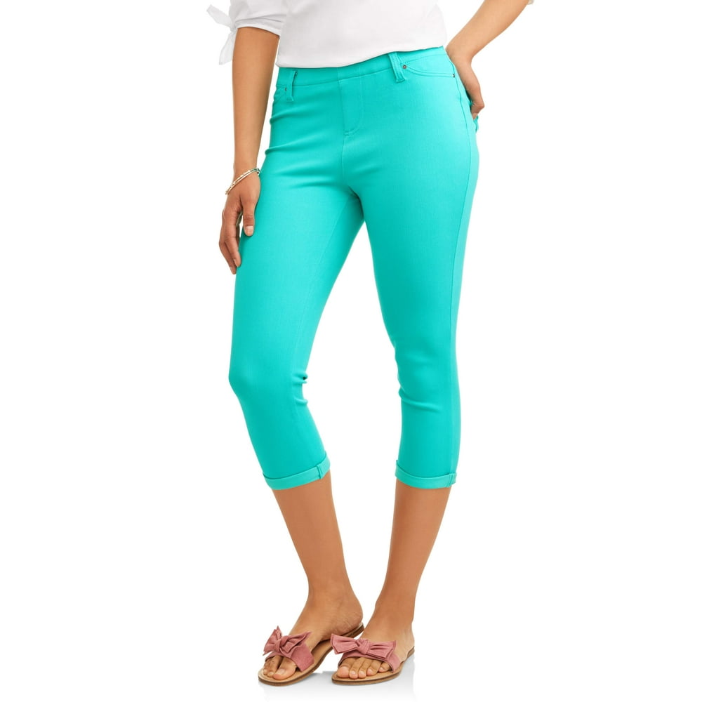 Time and Tru Women's Soft Knit Jegging Capris
