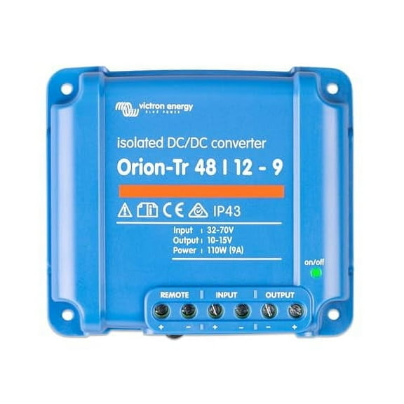 Orion-Tr DC to DC Converter - 48/12-Volt 9 amp 110-Watt - IP43 Protected - for Dual Battery Systems - Isolated