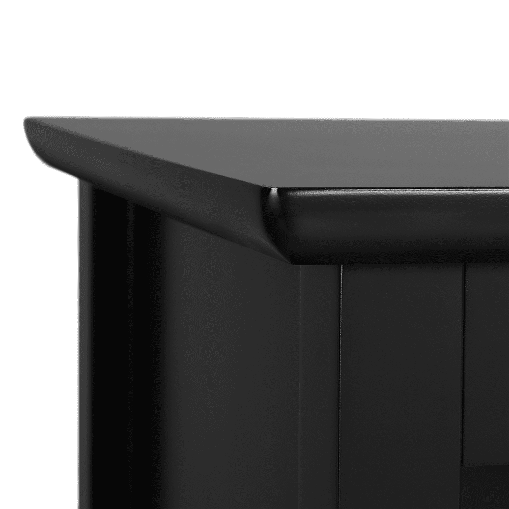 Yaheetech Nightstands with 2 Drawers & Open Shelf, Wooden Bedside Tables for Bedroom,Set of 2, Black