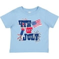 thumbnail image 3 of Inktastic 4th of July with Fireworks American Flag and Rocket Boys or Girls Toddler T-Shirt, 3 of 5