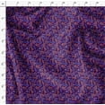 thumbnail image 4 of Soimoi Purple Poly Georgette Fabric Diamond Geometric Printed Craft Fabric by the Yard 42 Inch Wide, 4 of 5
