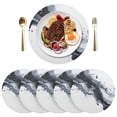 thumbnail image 5 of Ryvnso Splash Art Pattern Round Plate Mats Dining Table Placemat Set of 4 for Holiday Decoration, 5 of 7