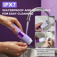 thumbnail image 3 of Maquinilla de afeitar eléctrica de doble cabezal Bazivve para bikinis Trimmer IPX7, color morado, 3 of 8