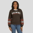 thumbnail image 4 of Women's WEAR by Erin Andrews  Brown Cleveland Browns Sport Long-Sleeve T-Shirt, 4 of 6