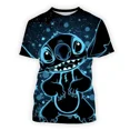thumbnail image 2 of Disney-Camiseta con estampado 3d de Lilo Stitch para hombre y mujer, ropa de manga corta Unisex, de verano, 2024, 2 of 4