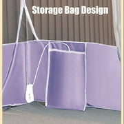 Pop Up Mosquito Net Tent for Beds, Portable Foldable Mosquito Netting with Bottom, Folding Design Mosquito Netting Bed Tent, Easy Installation, Suitable for Bedroom, Patio, Trip, Camping, Purple