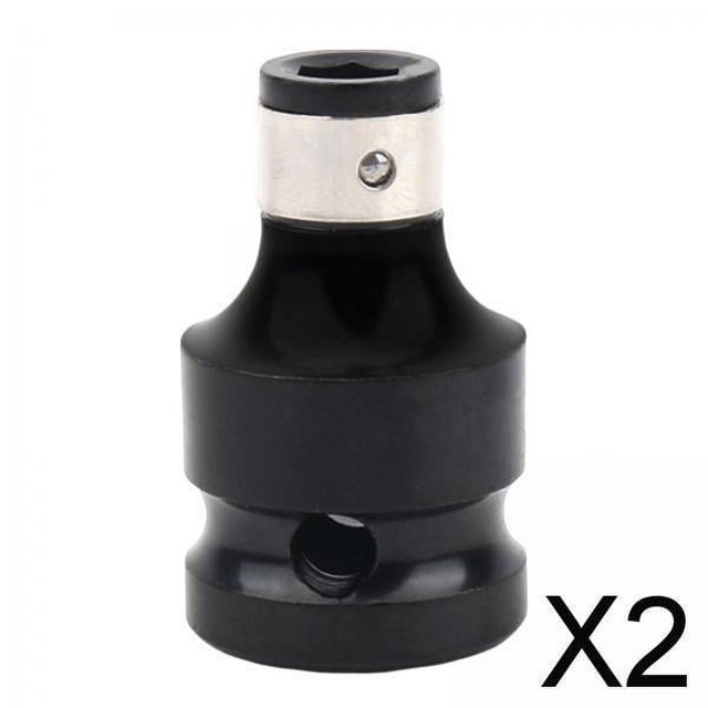 2x Llave de Impacto, Broca de Conversión, Destornillador de Impacto, Herrajes para Portabrocas, Cambio Rápido, Adaptador de Herramienta Eléctrica, con 2 piezas